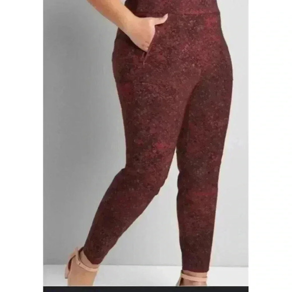 Lane Bryant On The Go Slim Ankle Pants Womens 20 Easy On Elastic Waist - Picture 1 of 8